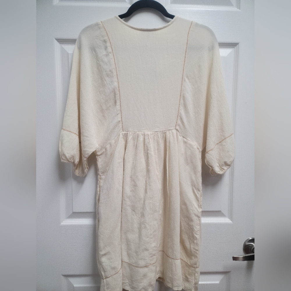Knox Rose Cream Ruffled Smocked Mini Dress - Picture 9 of 9